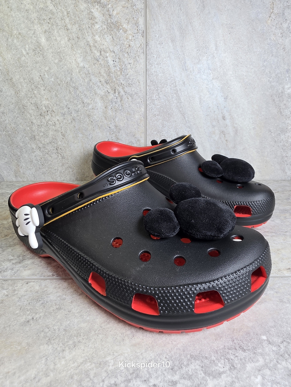 Crocs x Disney Parks Plush Mickey Mouse Head Men's Size 11 New Limited Edition